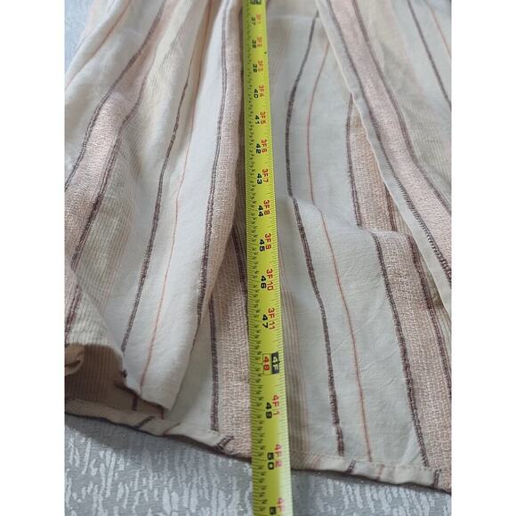 L* Space Emma Swim cover up women's maxi dress beige stripes Size XL resort wear - Picture 8 of 8